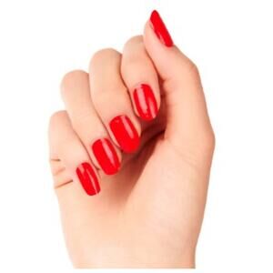 Color Street Carmine Shine Nail Strips FMC270 Fiery Crimson Creme NIP